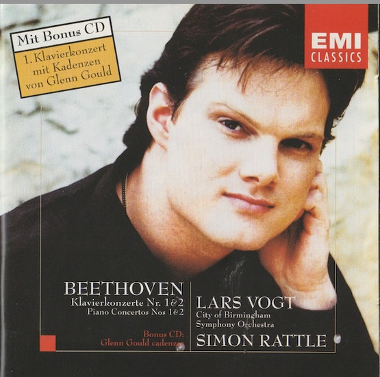 Beethoven / Vogt / Rattle: Piano Concertos Nos 1 & 2. 2CD (Käyt)
