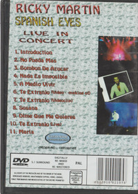 Ricky Martin: Spanish Eyes - Live In Concert DVD (Käyt)