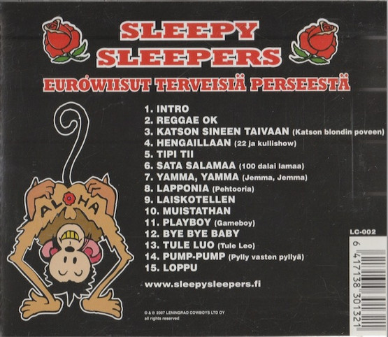Sleepy Sleepers: Eurowiisut terveisiä perseestä CD (Käyt)