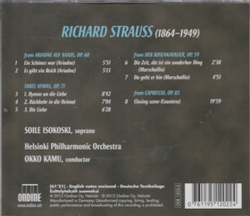 Richard Strauss / Soile Isokoski / Okko Kamu: Three Hymns CD (Käyt)