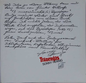 Sonny Hennig: Tränengas LP (Käyt)