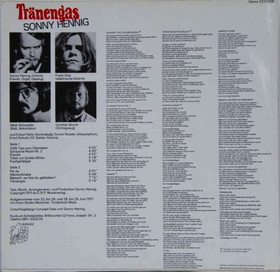 Sonny Hennig: Tränengas LP (Käyt)