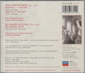 Khachaturian / Aram Khachaturian: Spartacus / Gayaneh CD (Käyt)