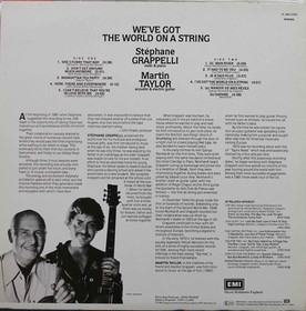 Stéphane Grappelli & Martin Taylor: We've Got The World On A String LP