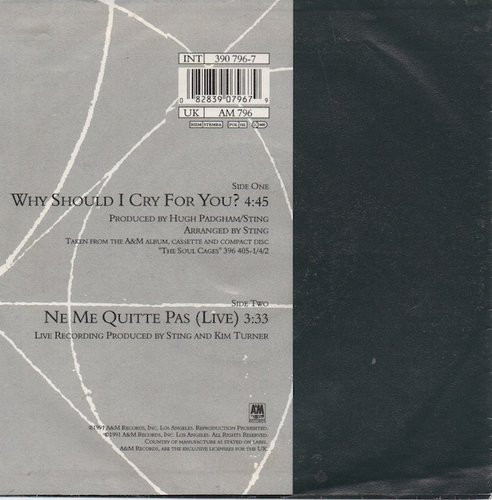 Sting: Why Should I Cry For You? 7