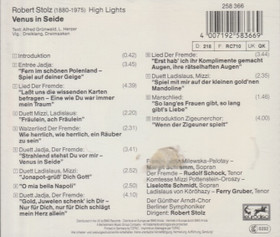 Robert Stolz: Venus In Seide (High Lights) CD (Käyt)