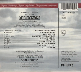 Johann Strauss /Te Kanawa /André Previn: Die Fledermaus 2CD Box (Käyt)