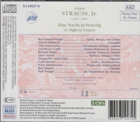 J. Strauss/Steiner: Eine Nacht In Venedig (A Night In Venice) 2CD Käyt