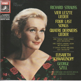 R. Strauss / Elisabeth Schwarzkopf /Szell: Vier Letze Lieder CD (Käyt)
