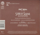 Kurt Weill: Street Scene CD (Käyt)