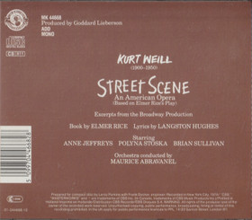 Kurt Weill: Street Scene CD (Käyt)
