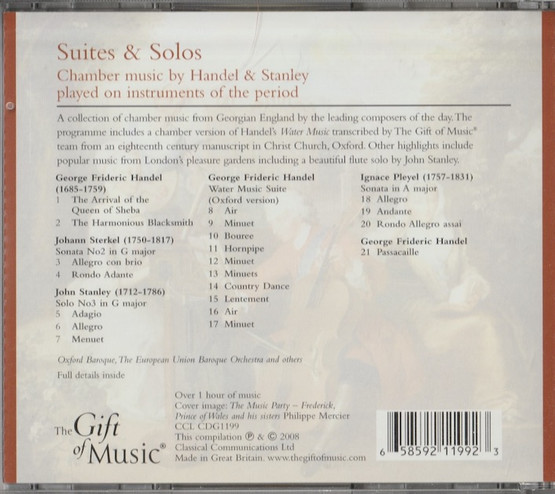 Handel / Stanley: Suites & Solos CD (Käyt)