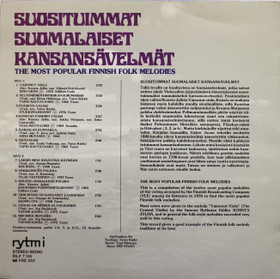 V/A: Suosituimmat suomalaiset kansansävelmät LP (Käyt)