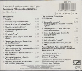 Franz von Suppé: Boccaccio / Die Schöne Galathée (High Lights) CD Käyt