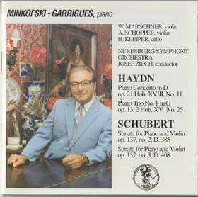 Haydn / Schubert / Minkofski-Garrigues: Piano Concerto in D. CD (Käyt)