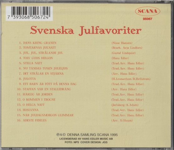 Svenska Julfavoriter CD (Käyt)
