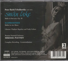 Tchaikovsky / Mikhail Pletnev: Swan Lake 2CD (Käyt)