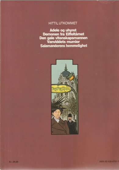 Tardi: Salamanderens hemmelighet K3- (Käyt)