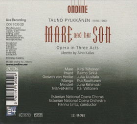 Tauno Pylkkänen / Hannu Lintu: Mare and her Son 2CD (Käyt)