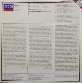 Tchaikovsky / Söderström / Ashkenazy: Songs Vol. 2 LP (Käyt)