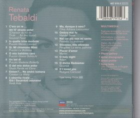 Renata Tebaldi: The Singers CD (Käyt)