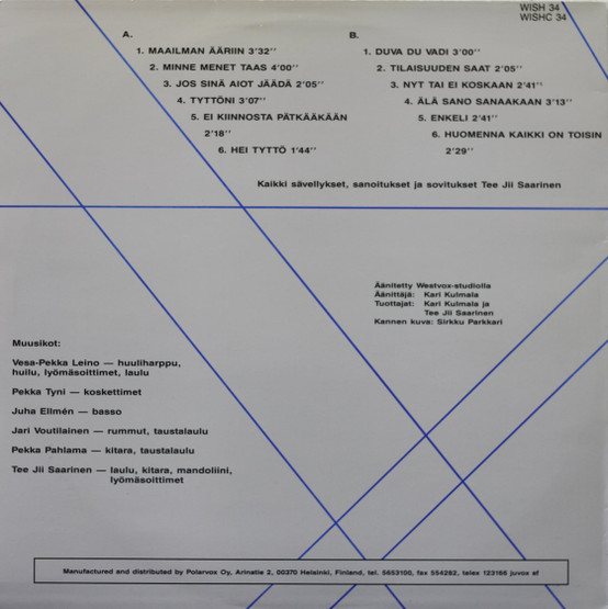 Tee Jii Saarinen: Maailman ääriin LP (Käyt)