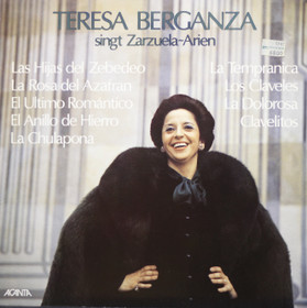 Teresa Berganza: Singt Zarzuela-Arien - Mein Spanien / Meine Lieder LP