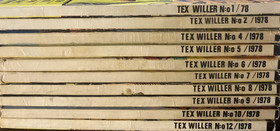 Tex Willer 1-2/1978, 4-10/1978 ja 12/1978. K3 ja K3- (Käyt)