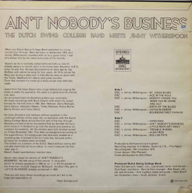 Dutch Swing College Band: Ain't Nobody's Business LP (Käyt)