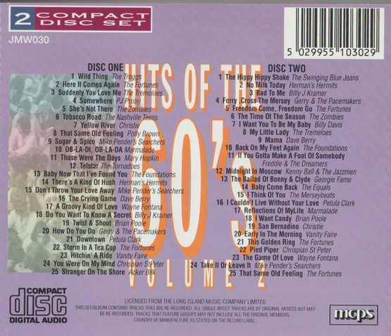 V/A: Hits of the 60's - Volume 2. 2CD (Käyt)
