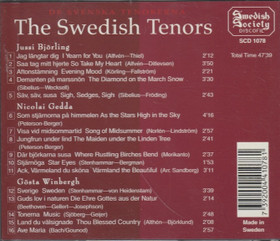 Nicolai Gedda / Jussi Björling / Gösta Winbergh: The Swedish Tenors CD