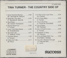 Tina Turner: The Country Side Of. CD (Käyt)