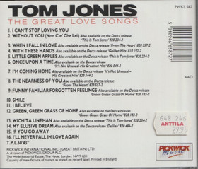 Tom Jones: The Great Love Songs CD (Käyt)