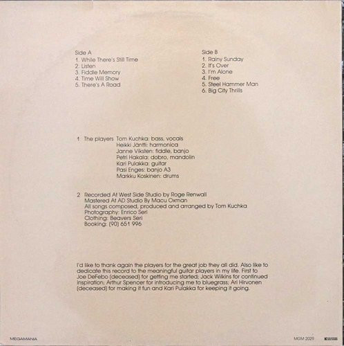 Tom Kuchka: Big City Thrills LP (Käyt)
