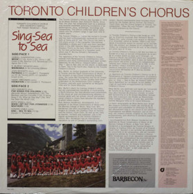 Toronto Children's Chorus / Jean Ashworth Bartle: Sing-Sea To Sea LP 