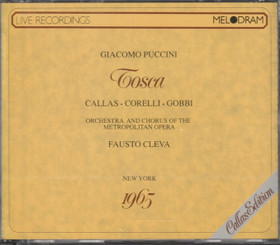 Puccini / Callas / Corelli / Gobbi / Cleva: Tosca 2CD (Käyt)
