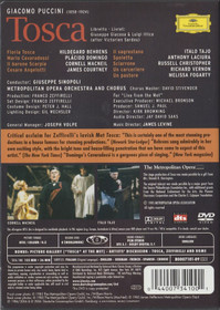 Puccini / Behrens / Domingo / MacNeil / Sinopoli: Tosca DVD (Käyt)
