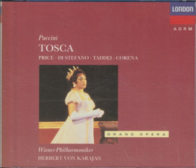 Puccini / Price / Di Stefano / Taddei / Von Karajan: Tosca 2CD (Käyt)