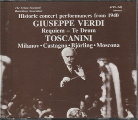 Verdi / Toscanini / Milanov / Moscona: Requiem – Te Deum 2CD (Käyt)