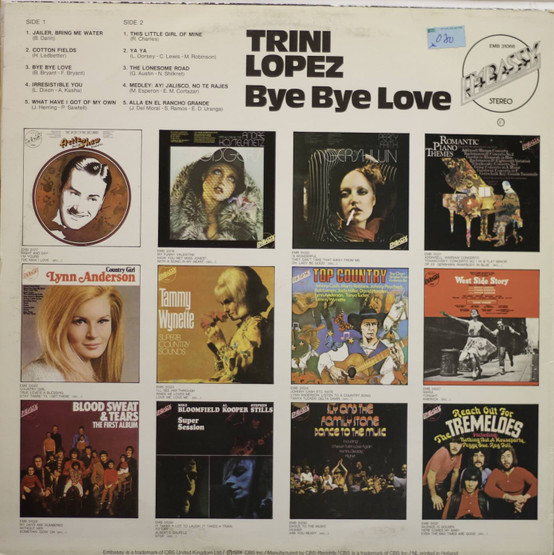 Trini Lopez: Bye Bye Love LP (Käyt)
