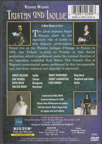 R. Wagner / Nilsson / Vickers / Böhm: Tristan und Isolde 2xDVD (Käyt)