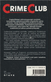 Margaret Yorke: Tulikoe K3 (Käyt)