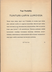 Topi Puolakka: Tunturi-Lapin lumoissa K3- (Käyt)