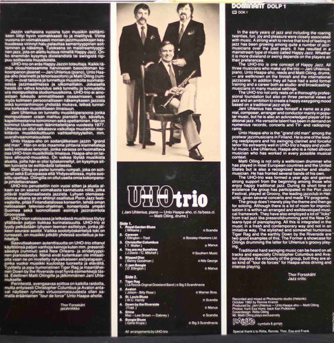 UHO-trio: JazzGoodies LP (Käyt)
