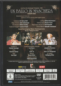 Verdi / Domingo / Barstow / Solti: Un ballo in maschera DVD (Käyt)