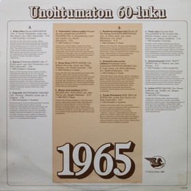 V/A: Unohtumaton 60-luku - 1965 LP (Käyt)