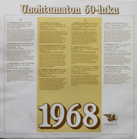 V/A: Unohtumaton 60-luku - 1968 LP (Käyt)