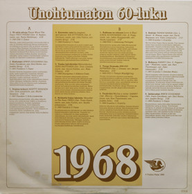 V/A: Unohtumaton 60-luku - 1968 LP (Käyt)