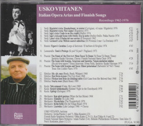 Usko Viitanen: Italian Opera Arias And Finnish Songs CD (Käyt)