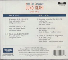 Uuno Klami: Uuno Klami 2CD (Käyt)